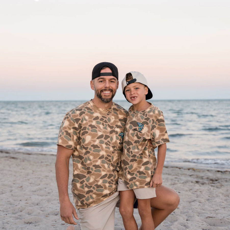 SS Tee - Pintail Camo - Jumping Trout Pocket Tee