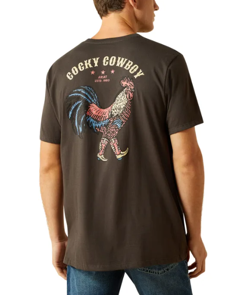 Ariat Cowboy Cocky T-Shirt - Vintage Black