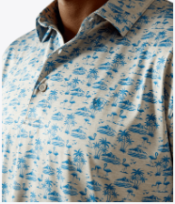 Charger 2.0 Printed Polo - Grey Heather