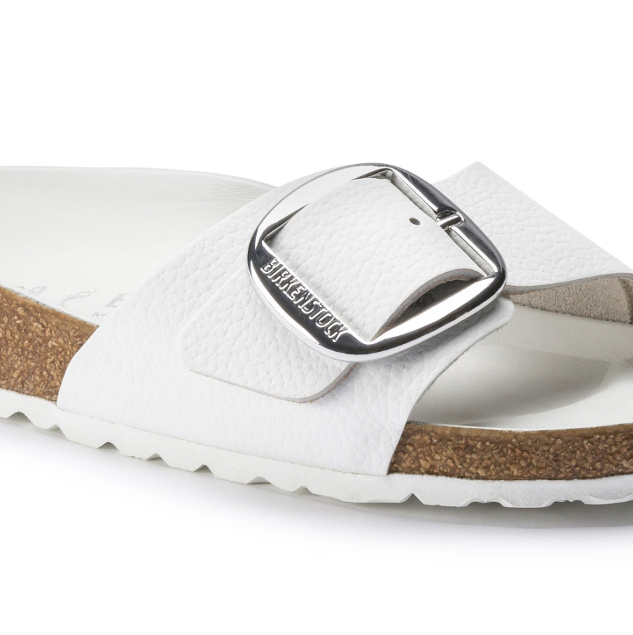 Madrid Big Buckle - Leather - White