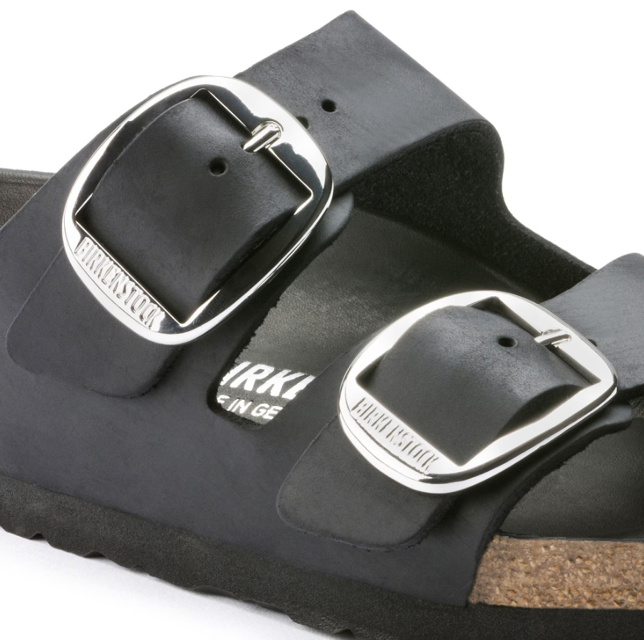 Arizona Big Buckle Oiled Leather - Black