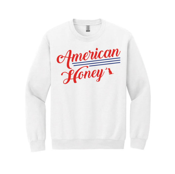 LG American Honey Crewneck - White