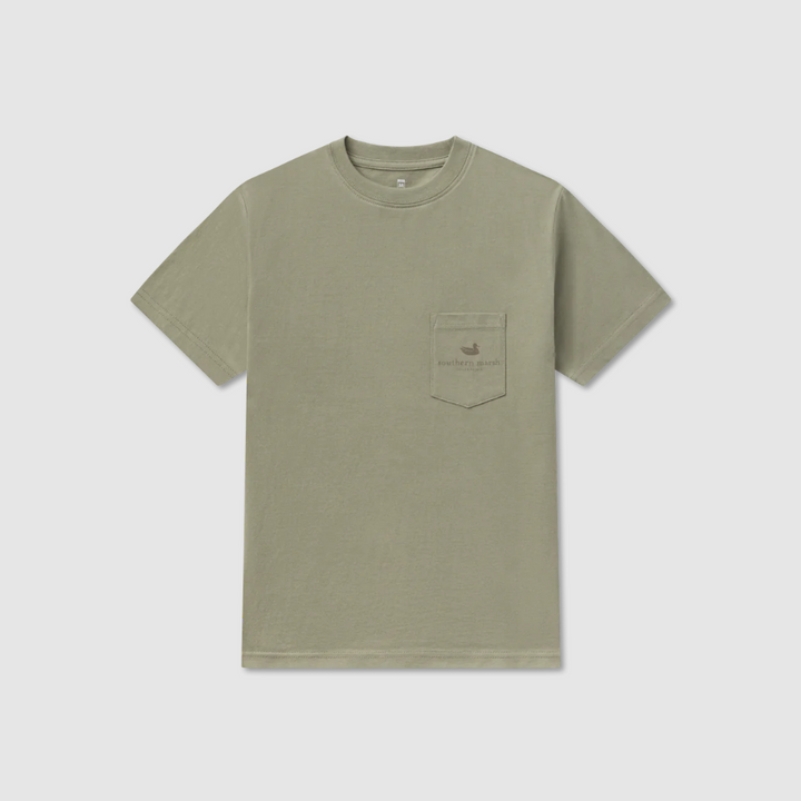 Youth Duck Originals Tee - Camo - Bay Green