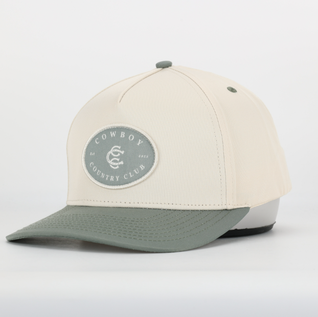 Two Tone Cotton Hat Green