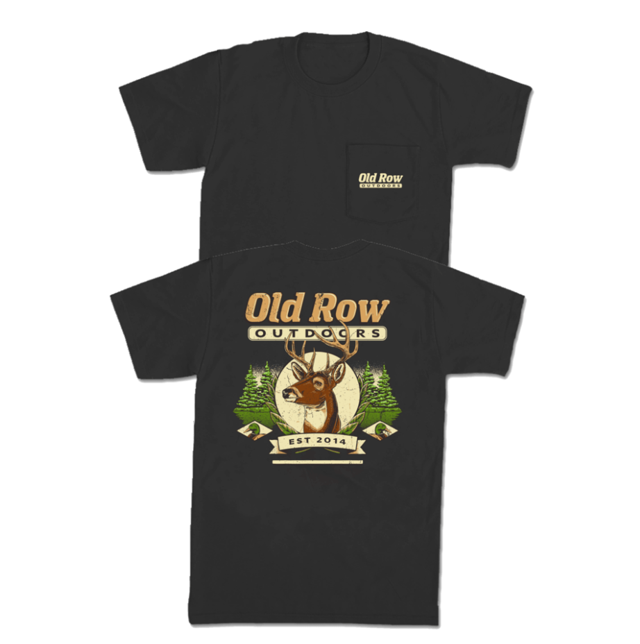 Outdoors Deer Pocket Tee - Pepper