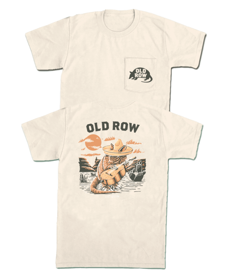 The Armadillo Guitar Pocket Tee - Ivory