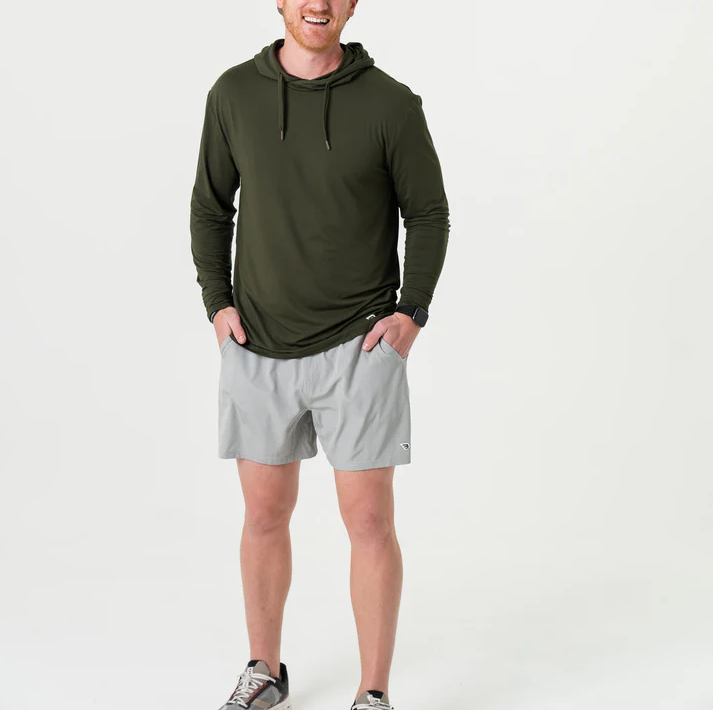 5.5" Athletic Short - Light Grey
