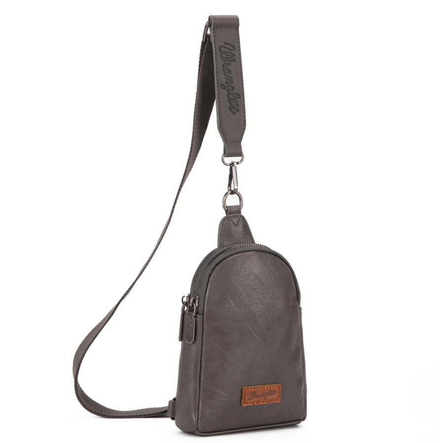 Wrangler Sling Crossbody Bag - Grey