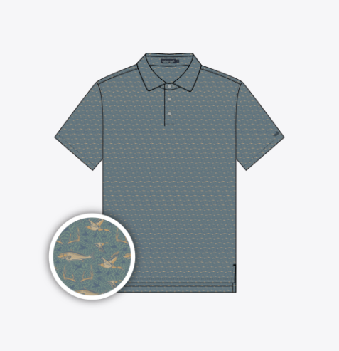 Flyline Performance Polo - Sportsmans Paradise - Slate