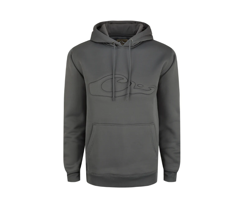 MST Back Eddy Embossed Hoodie - Castlerock Grey