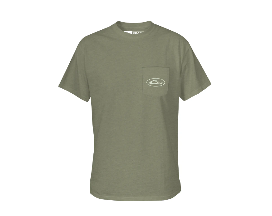 Retro Wood Duck T SS - Dark Shadow Heather