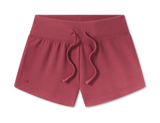Reagan Relaxed Waffle Short - Rhubarb