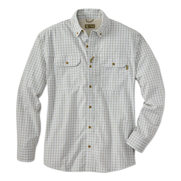 TSG Airetex™ Brooks Long Sleeve Shirt - Field Plaid Wheat