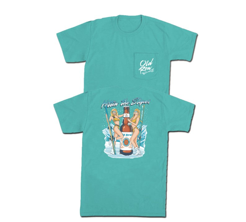 Hitting the Slopes Chicks Pocket Tee