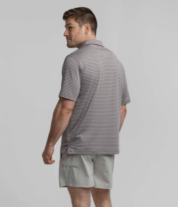 Crestline Stripe Polo - Lakeshore