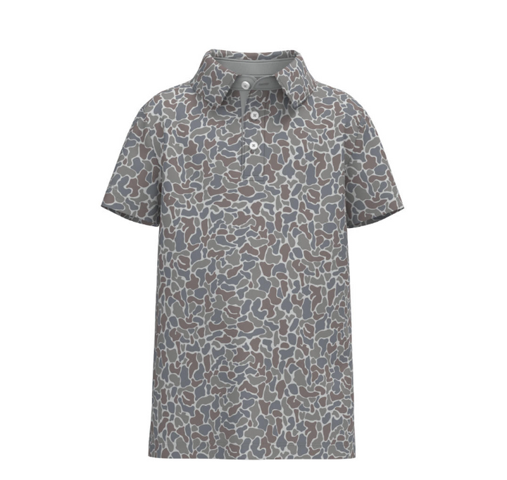 Youth Hunters Hideaway Printed Polo - Ridgeline