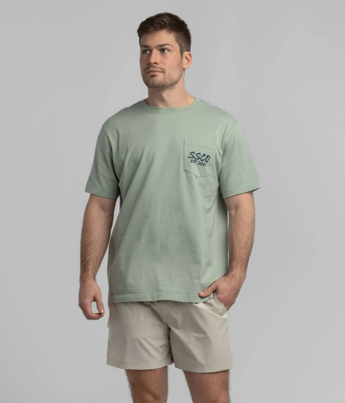 Rip It And Stick It Tee - Iceberg Green