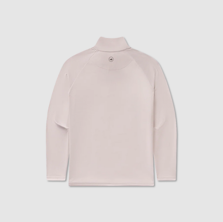 Southampton Performance Quarter Zip - Stripes - White & Gray