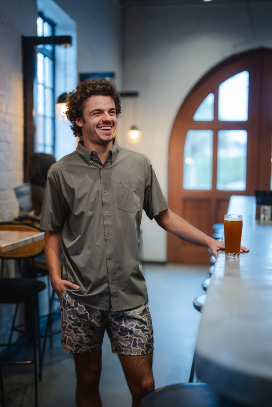 Low Country Button Down - Olive