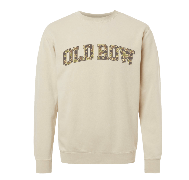 Old Row Camo Crewneck - Ivory