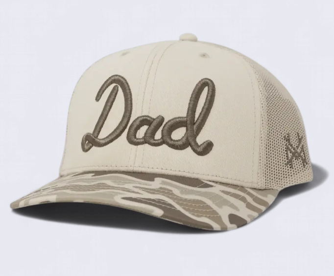 Dad Trucker Hat - Field Camo & Natural