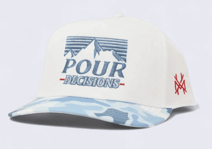 Pour Decisions Trucker Hat - Retro Shallow & White