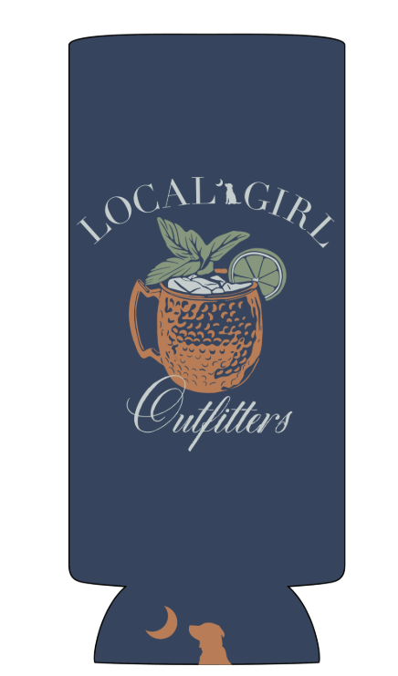 LG Mule Slim Can Koozie - Cobalt