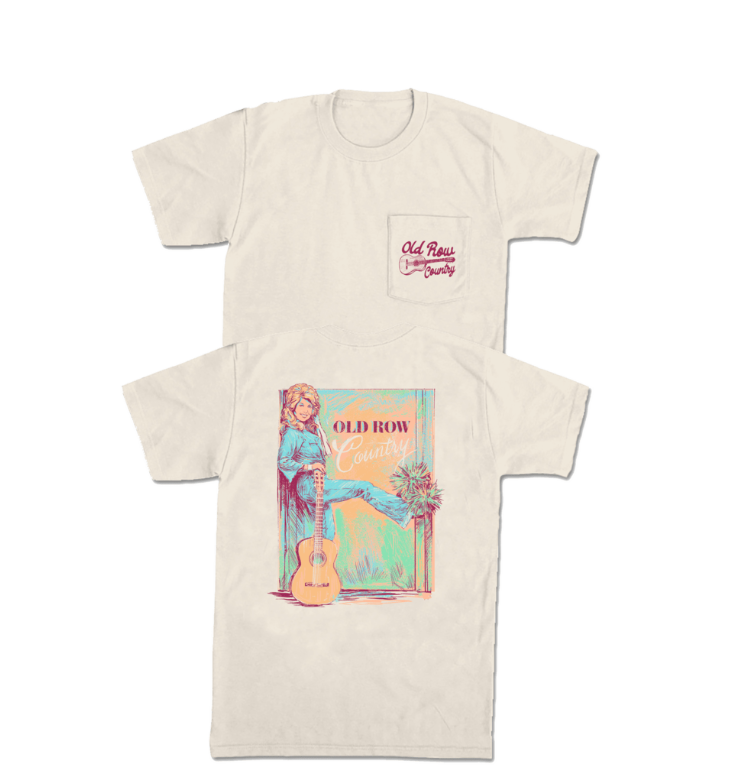The Queen of Country Pocket Tee - Ivory