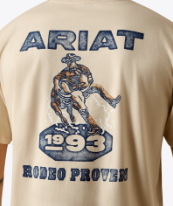 MNS Ariat Proven Stamp Classic Fit T-Shirt - Natural