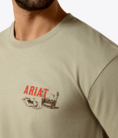 MNS Ariat Whiskey Uno Classic Fit T-Shirt - Elm