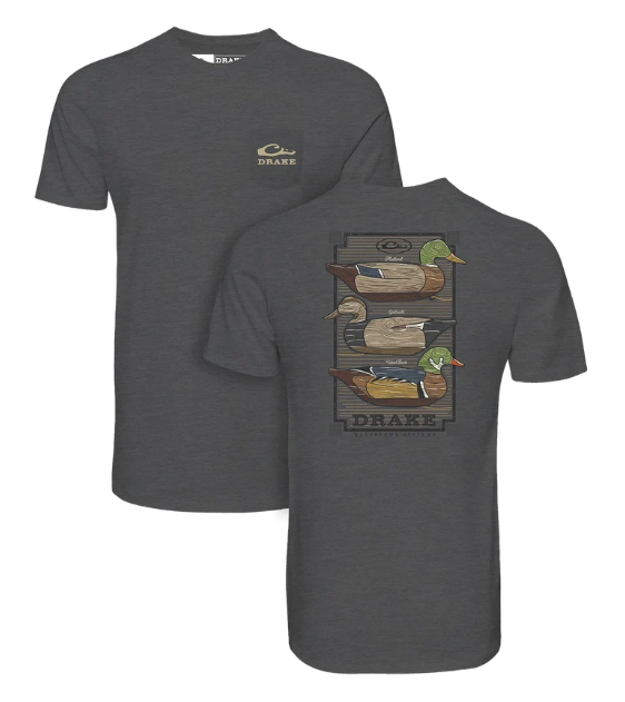 Vintage Dixie Decoys® Stack T-Shirt - Graphite Heather
