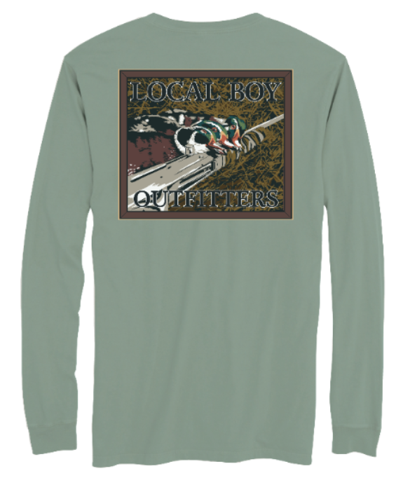Quack Stack Long Sleeve T-Shirt - Bay