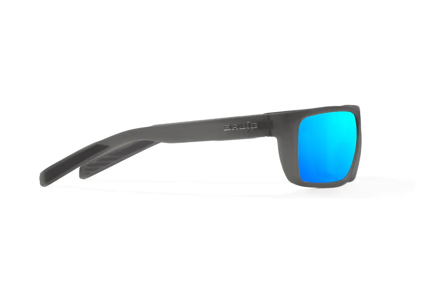 Sigs Matte Dark Gray Glass with Blue Mirror Glass Lenses