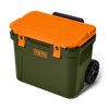 Roadie® 32 Wheeled Cooler - Olive/King Crab Orange