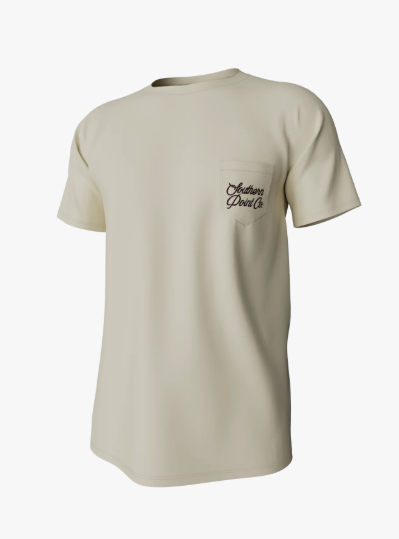 In the Pines Short Sleeve Pocket Tee - Cloud Cream