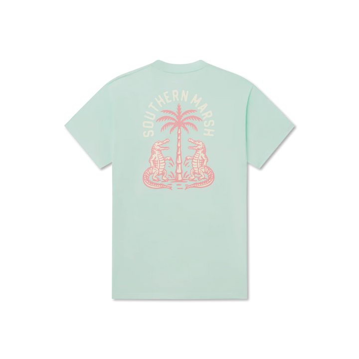 SEAWASH™ Tee - Gator Palm Party - Honeydew