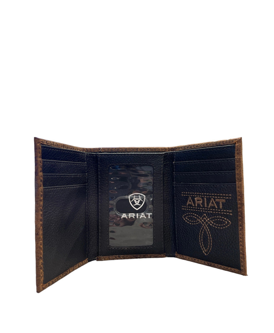 Trifold Bull Hide Brown Wallet