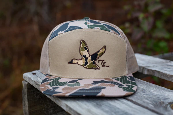 Camo Duck Trucker - Old School/Khaki