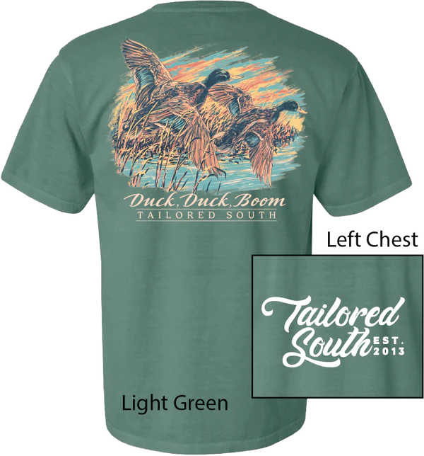 Ducks In Flight Tee - Light Green