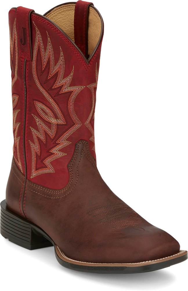 Zeke Western Boot - Red Goat