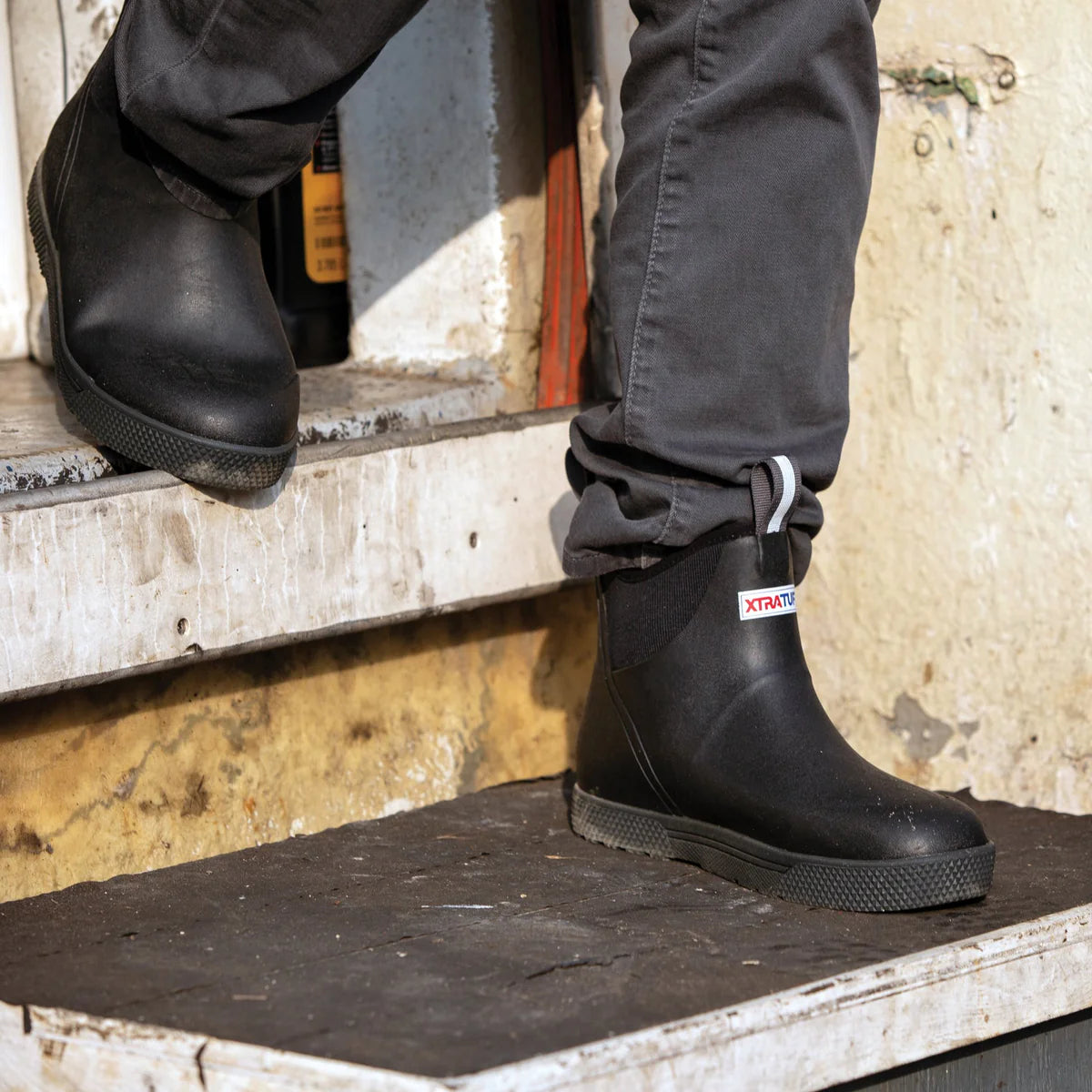 Xtratuf Men's Wheelhouse 6" Ankle Deck Waterproof Boot - Black