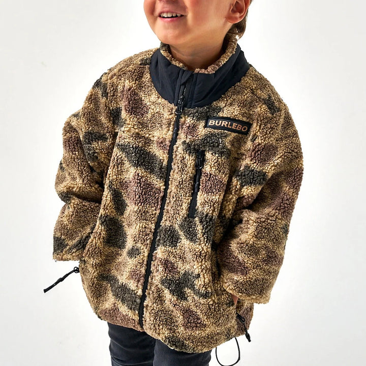 Youth Sherpa - Full Zip Jacket - Rocky Mountain Camo