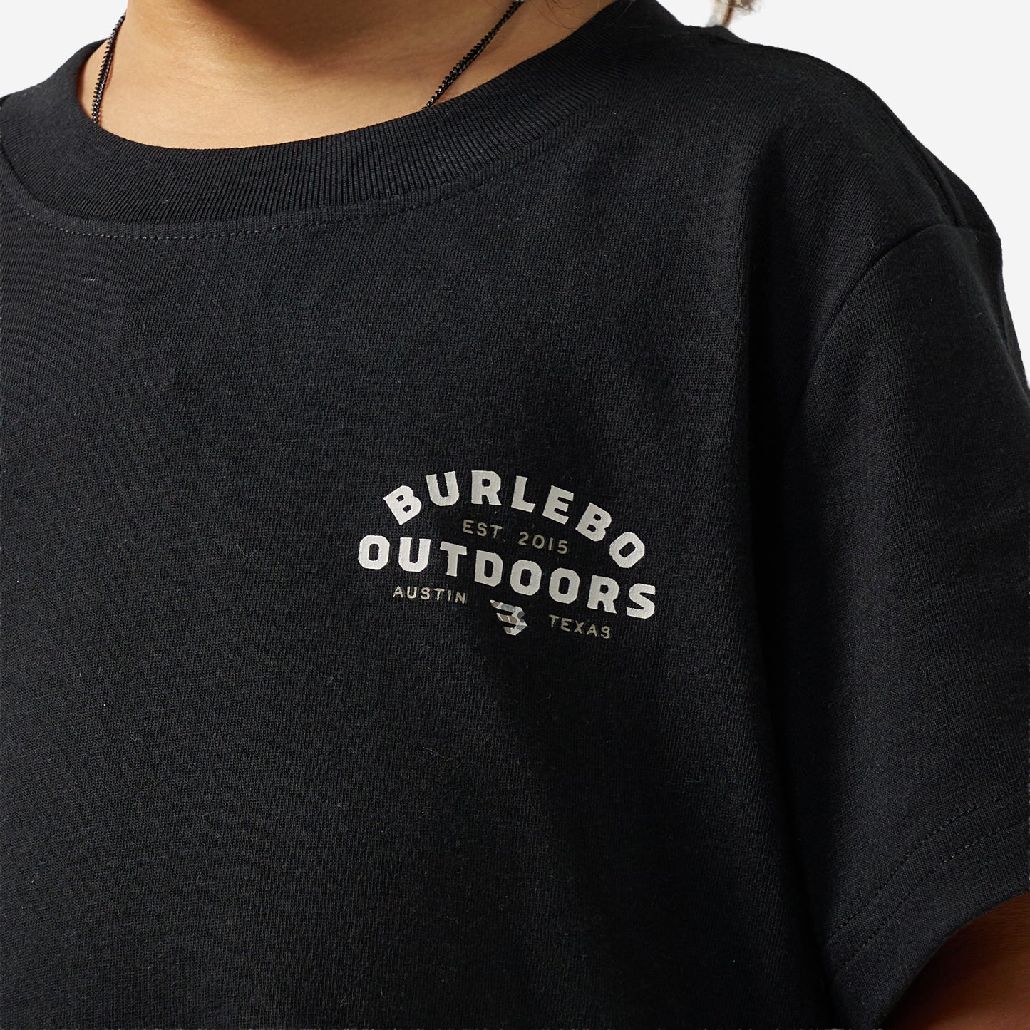 Youth Short Sleeve Tee - Burlebo Outdoors Logo - Black