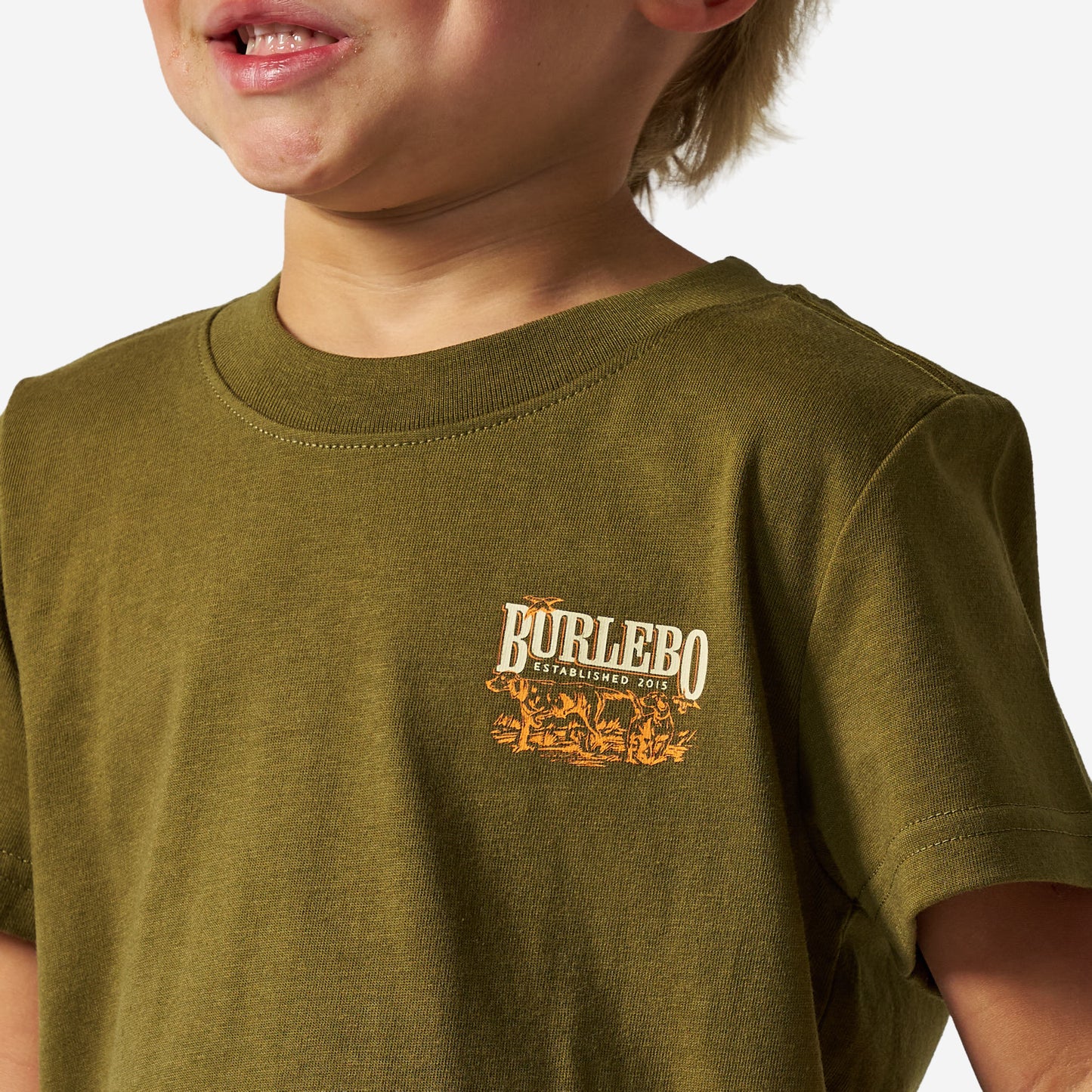 Youth Short Sleeve Tee - Hunting Dogs- Hunter Green