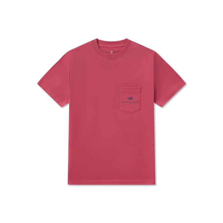 Youth Regatta Sails Tee- Rhubarb