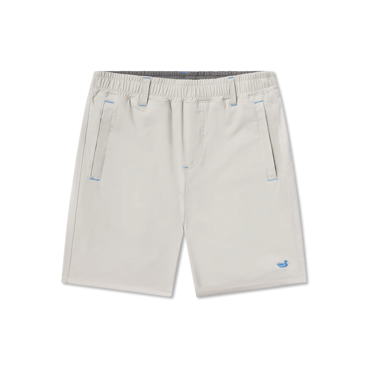 Youth Billfish Lined Performance Short - Light Gray
