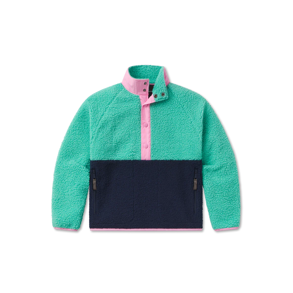 Youth Beckett Snap Fleece - Teal/Navy