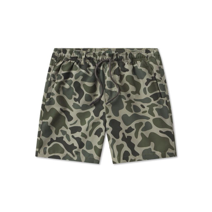 Youth La Costa Lined Swim Trunk - Dark Olive Green Camo