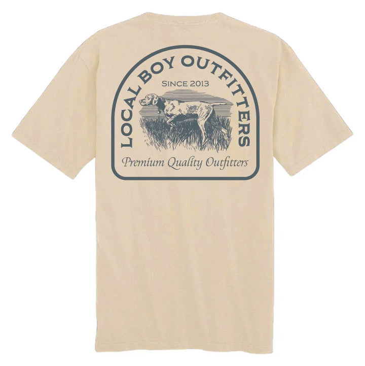 Toddler Vintage Pointer SS Tee - Latte