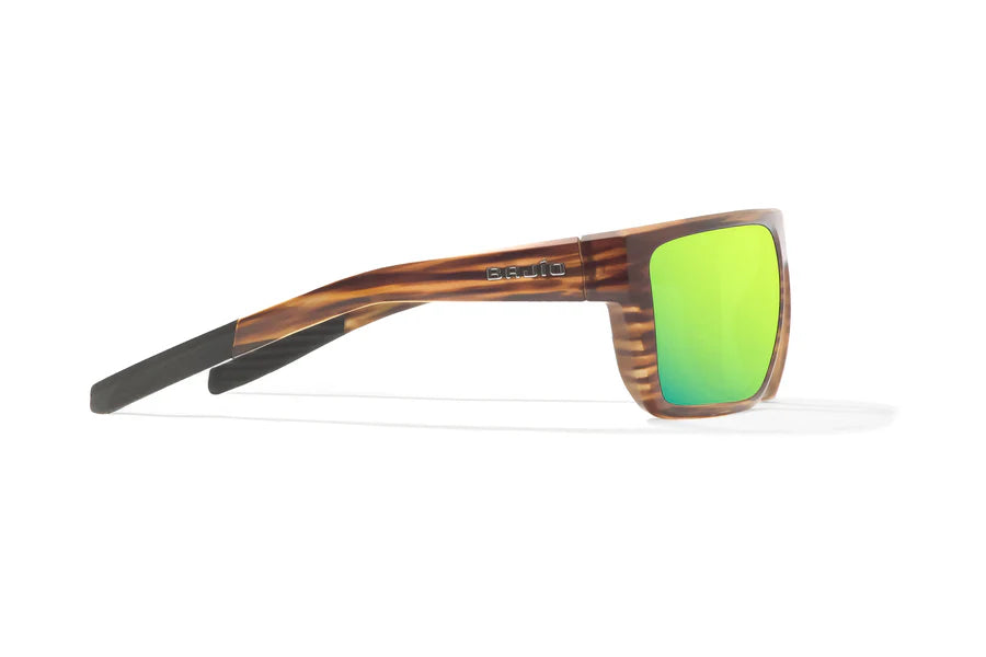 Zapata Matte Brown Grass with Green Mirror Glass Lenses